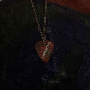 Guitar pick necklace